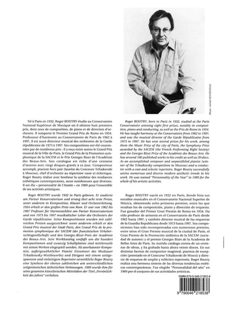 Roger Boutry: 12 Etudes de haut Perfectionnement