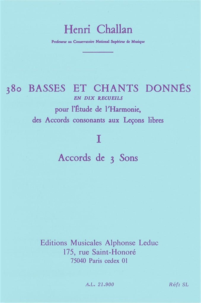 380 Basses et Chants Donnes