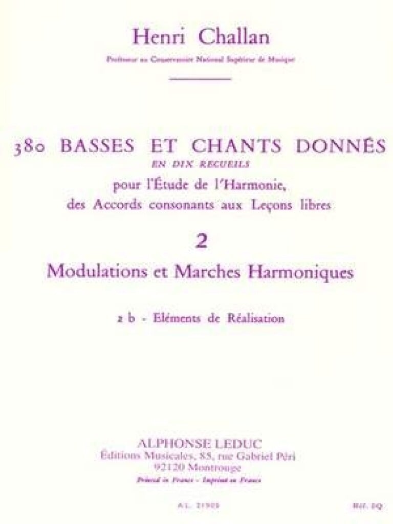 380 Basses et Chants Donnes