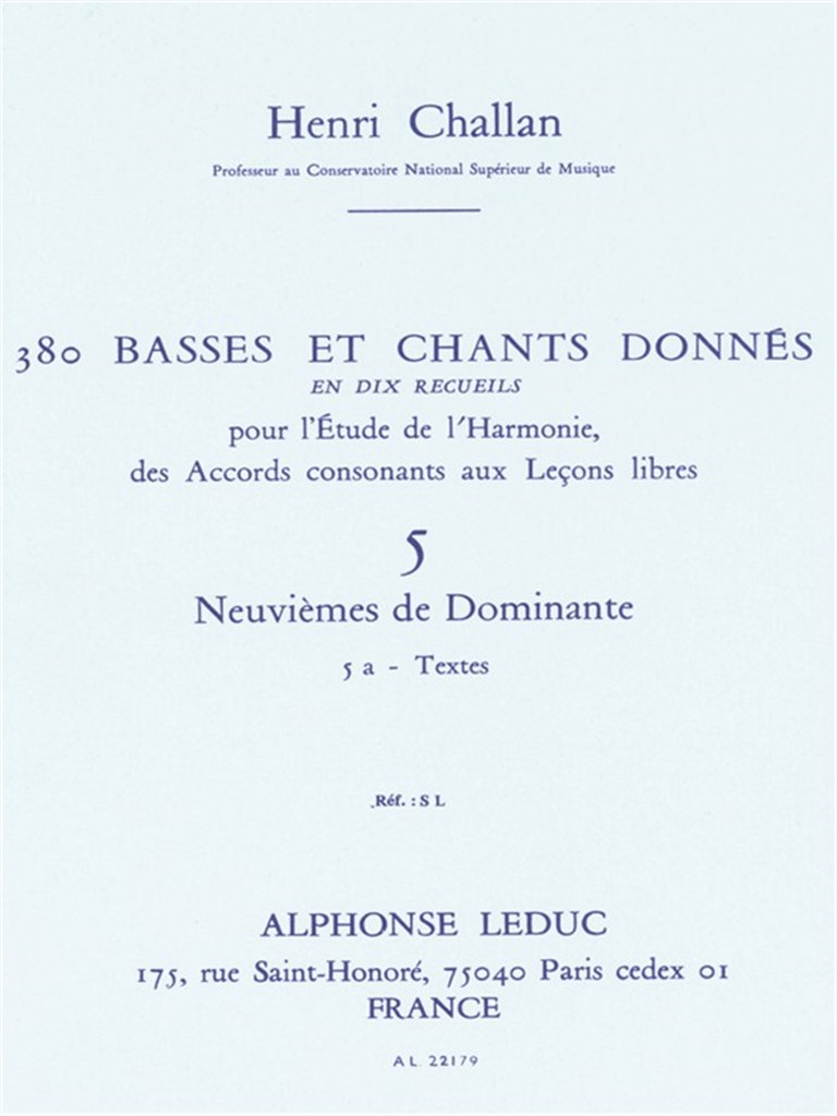 380 Basses and songs - Vol. 5, Dominant Ninth - 5a