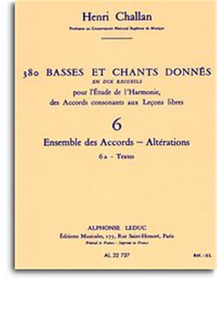 380 Basses et Chants Donnes Vol 6