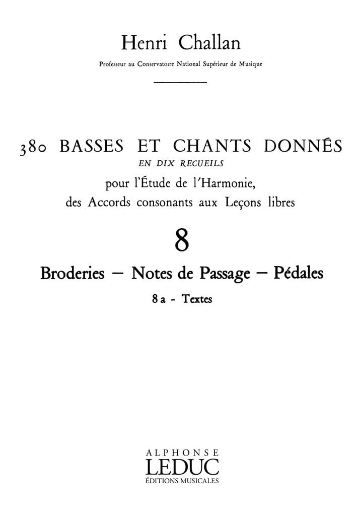 380 Basses et Chants Donnes 8