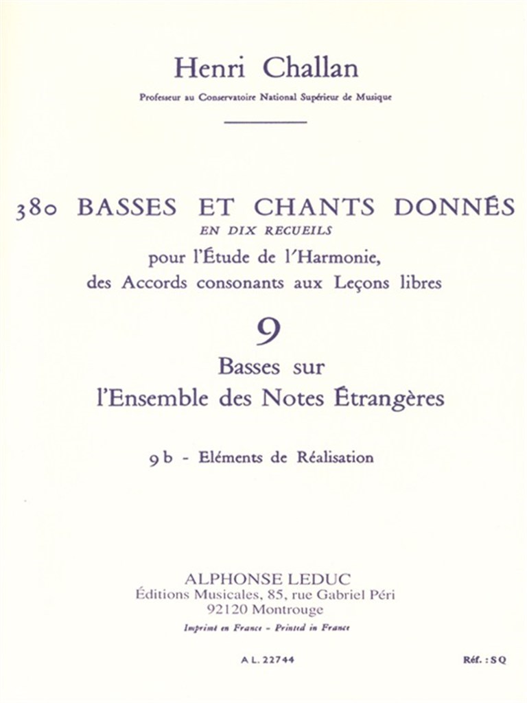 380 Figured Bass Exercises (9b)