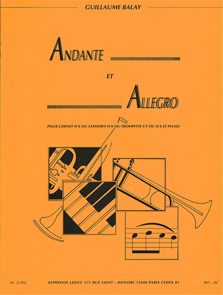 Andante et Allegro pour cornet en si bémo et piano