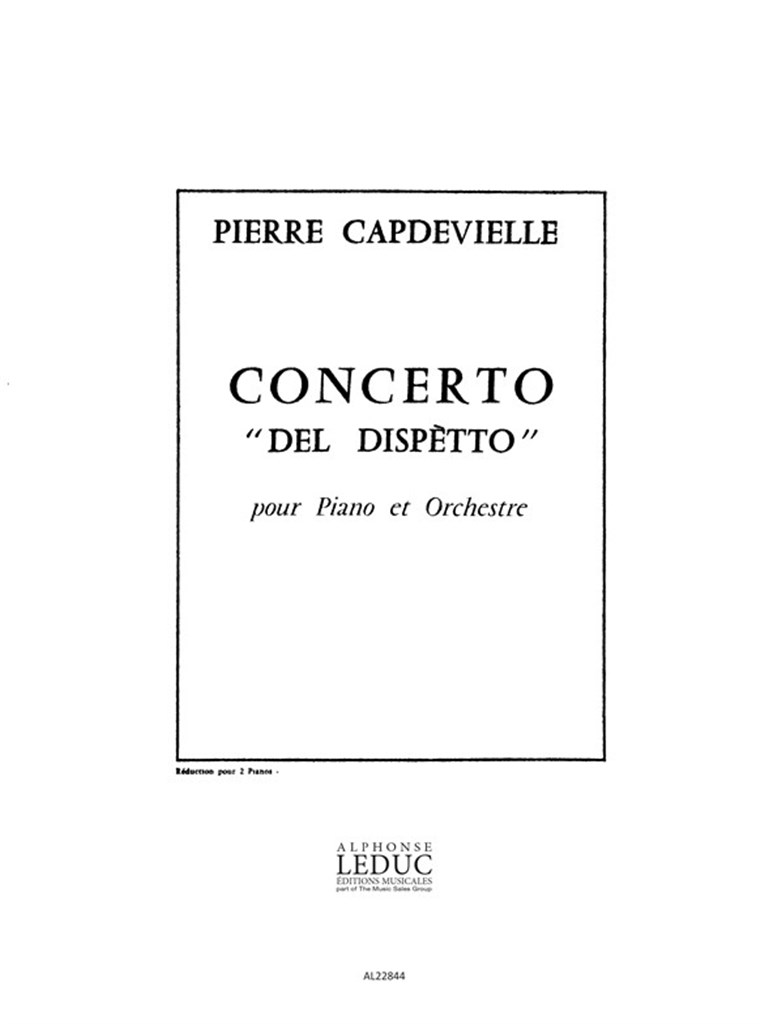 Pierre Capdevielle: Concerto del Dispetto