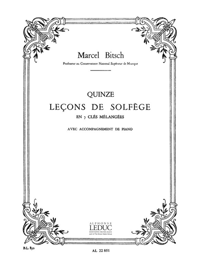 15 Lecons de Solfege en 7 Cles Melanges avec Acc