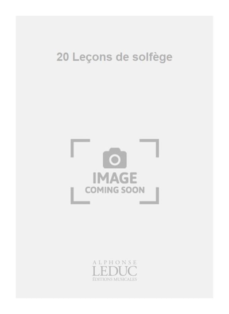 20 Lecons de Solfege 7 Cles Mel Vers C S Acct