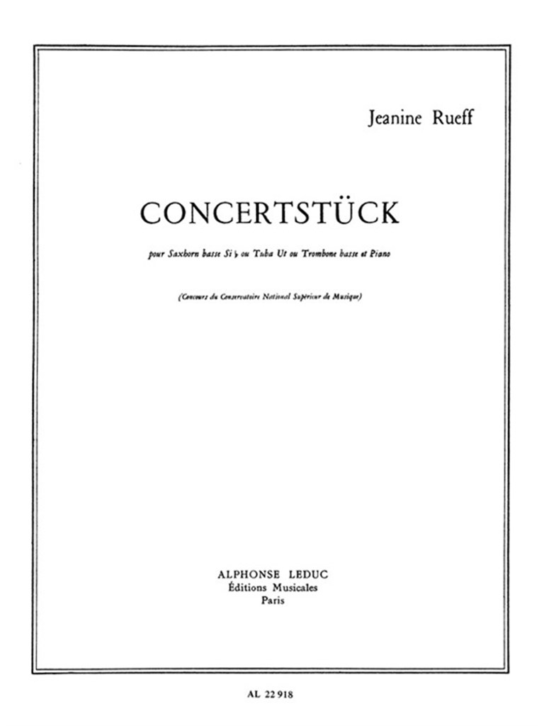 Jeanine Rueff: Concertstuck