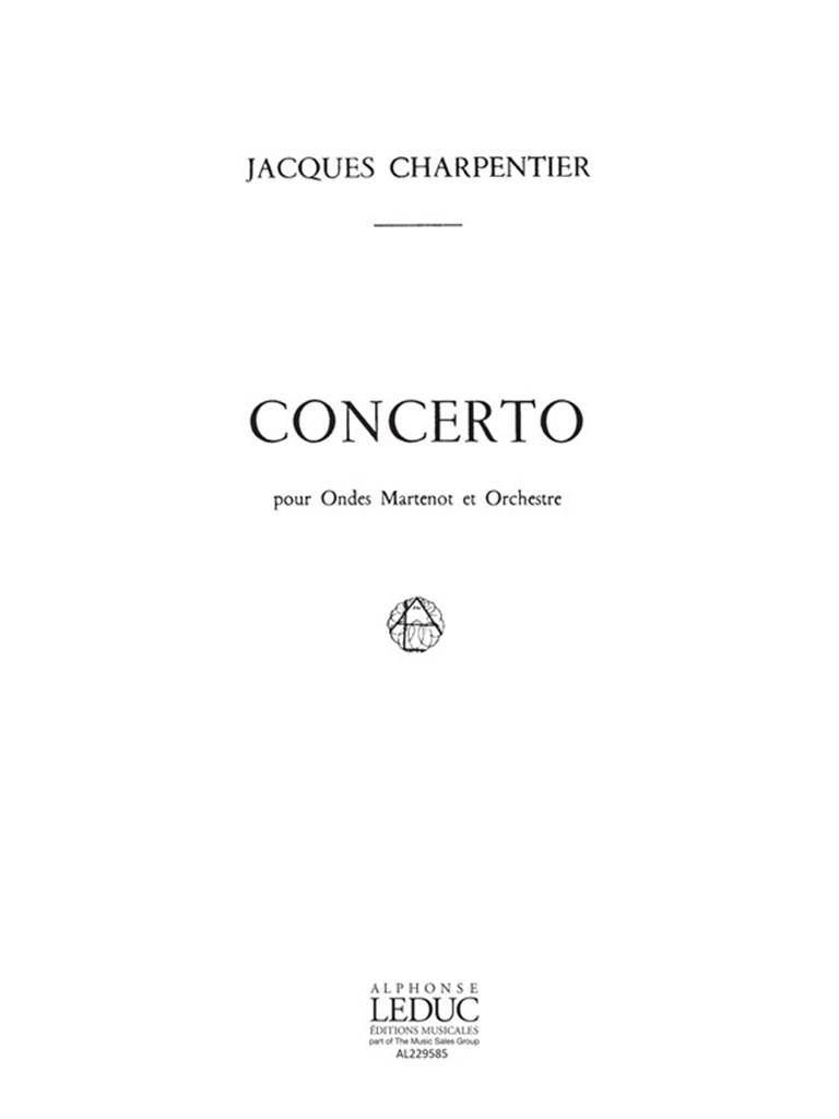 Jacques Charpentier: Concerto