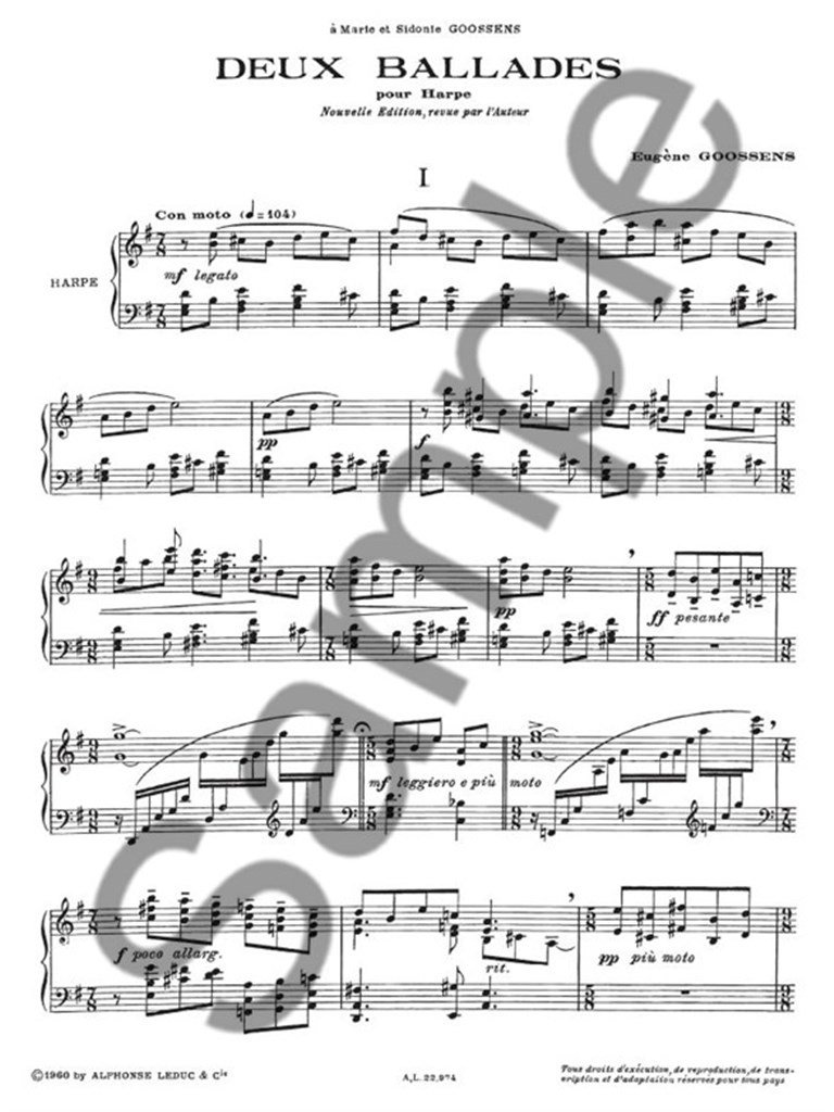 Two Ballades (Harp Solo)