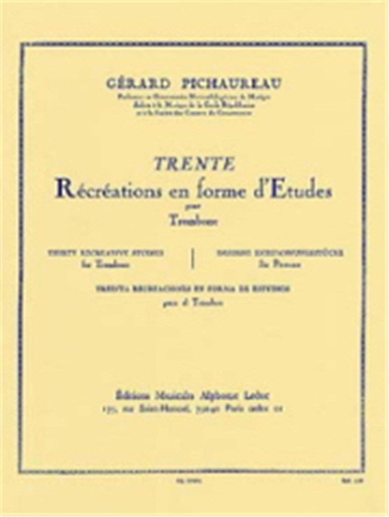 Gerard Pichaureau: Thirty Recreative Studies