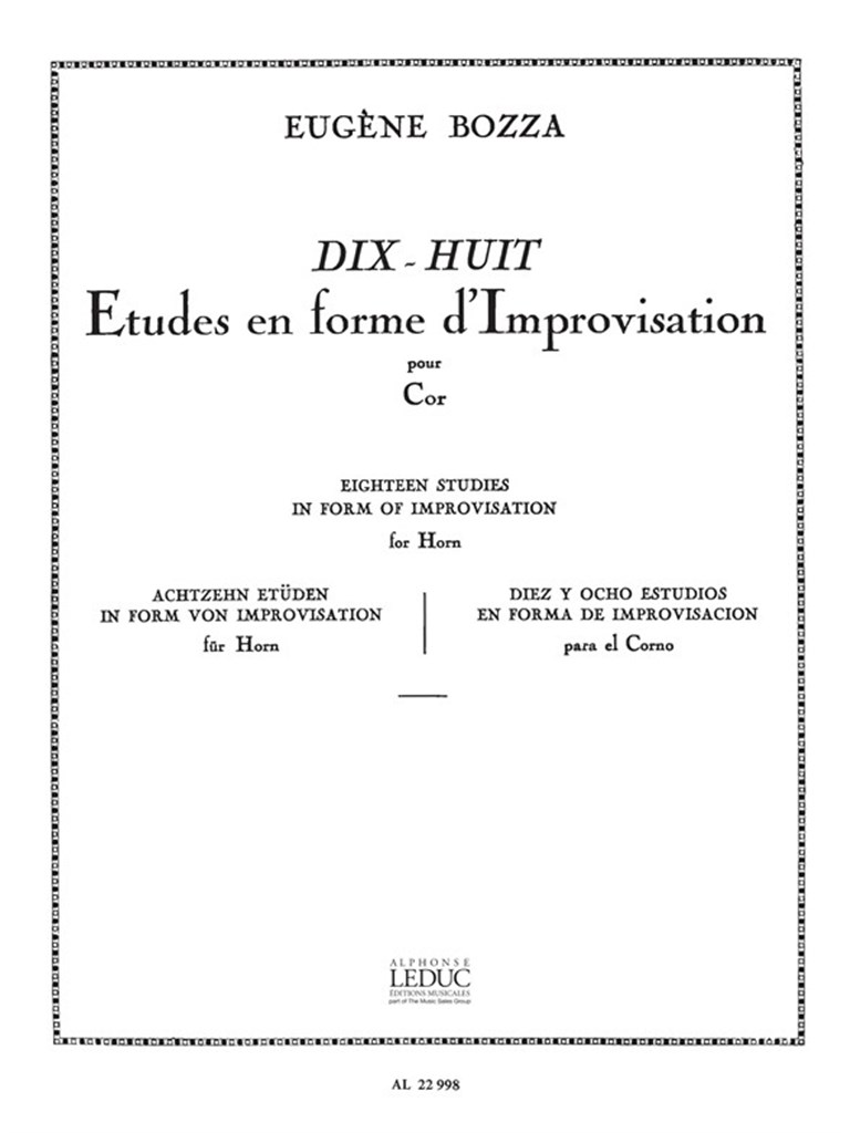 Etudes(18) En Forme D'Improvisat