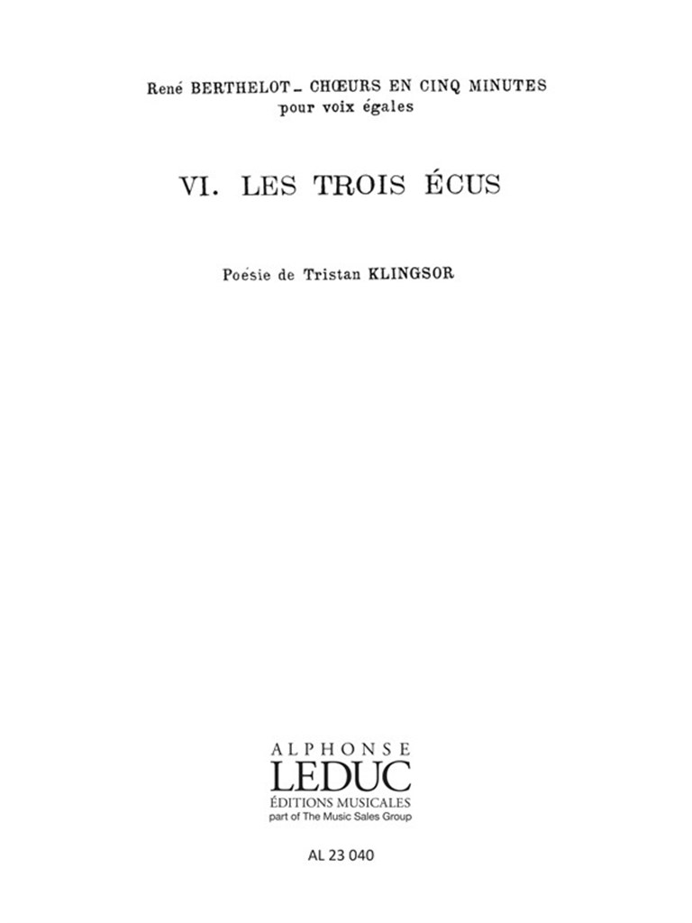 Choeurs en 5 Minutes No.6 - Le Retour du Roi