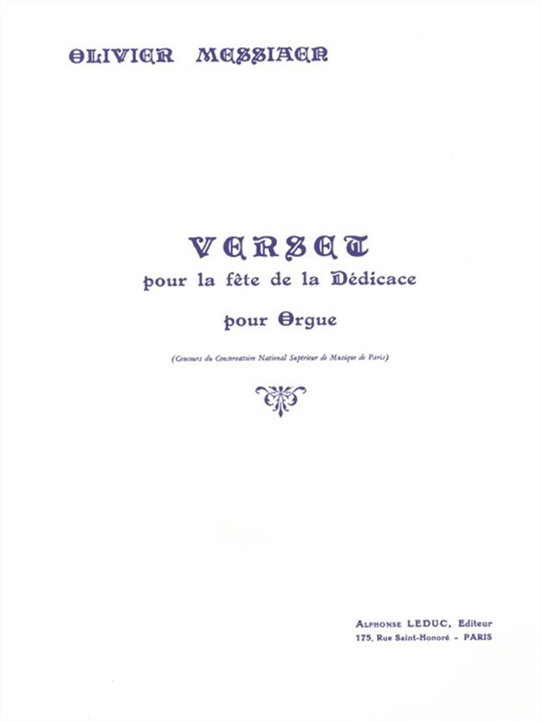 Verset Pour La Fête De La Dédicace