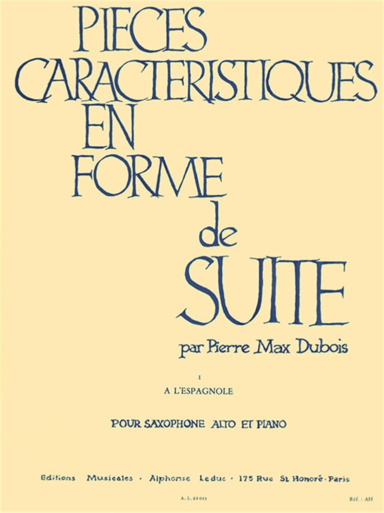 Pieces Caracteristiques en Forme de Suite