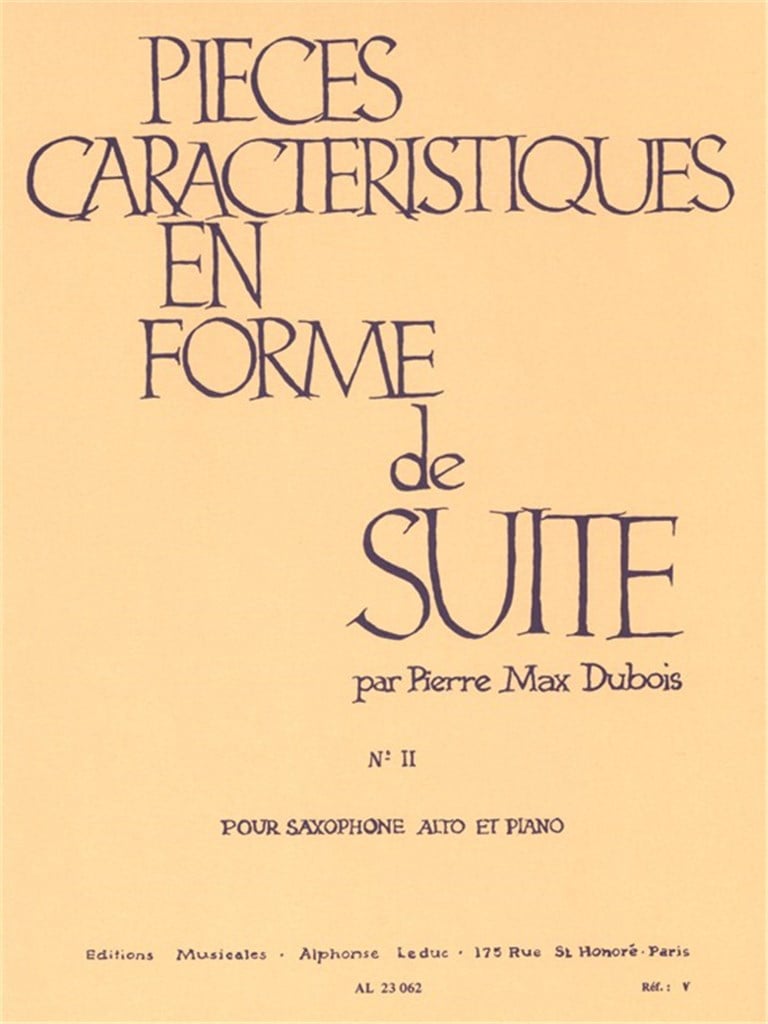 Characteristic Pieces in the Form of a Suite