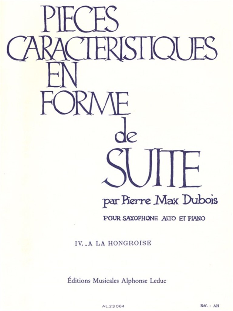 Pieces Caracteristiques en Forme de Suite