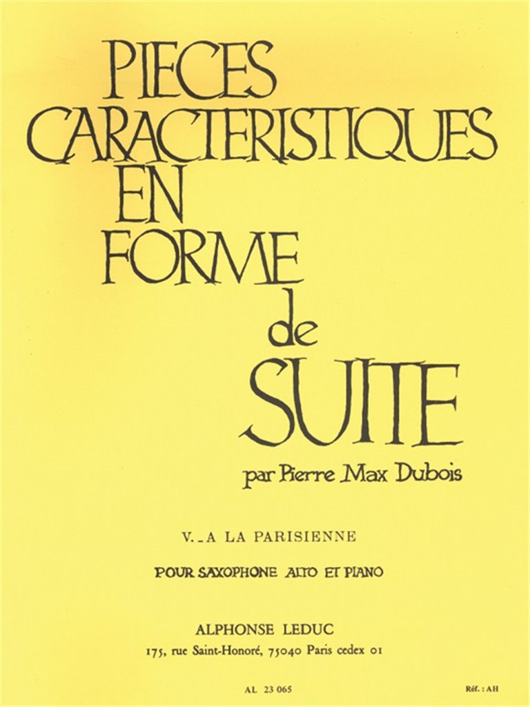 Pieces Caracteristiques En Forme de Suite