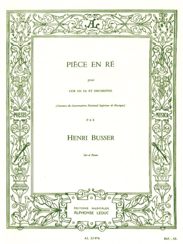 Piece En Re -Cor Et Orch
