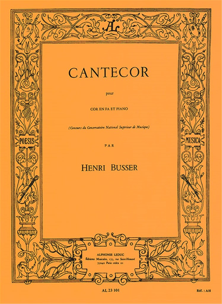 Cantecor Cor En Fa Et Piano