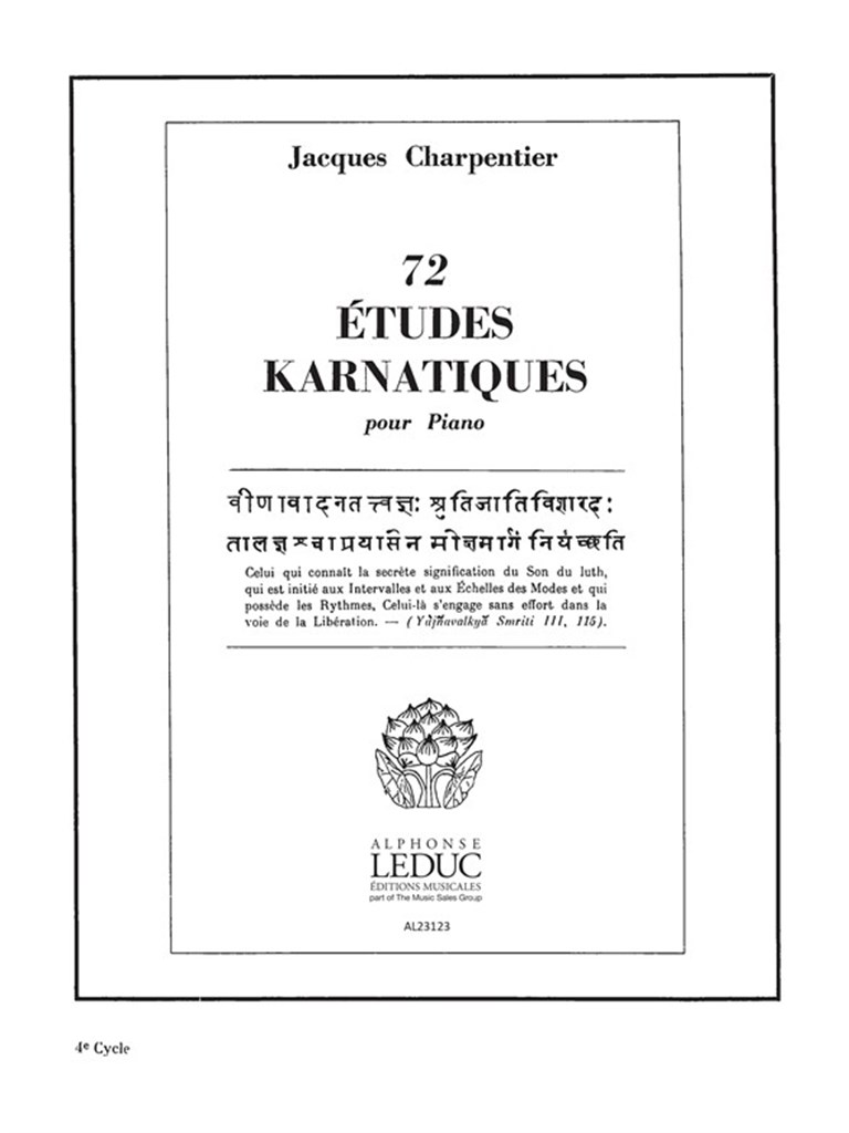 73 Etudes Karnatiques Cycle 04