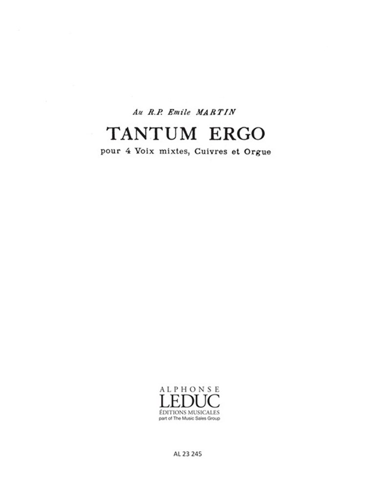 Tantum Ergo