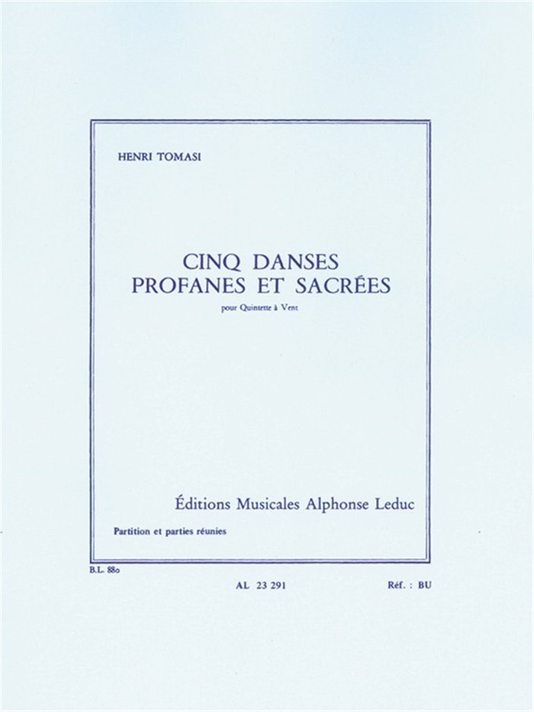 5 Danses Profanes Et Sacrees