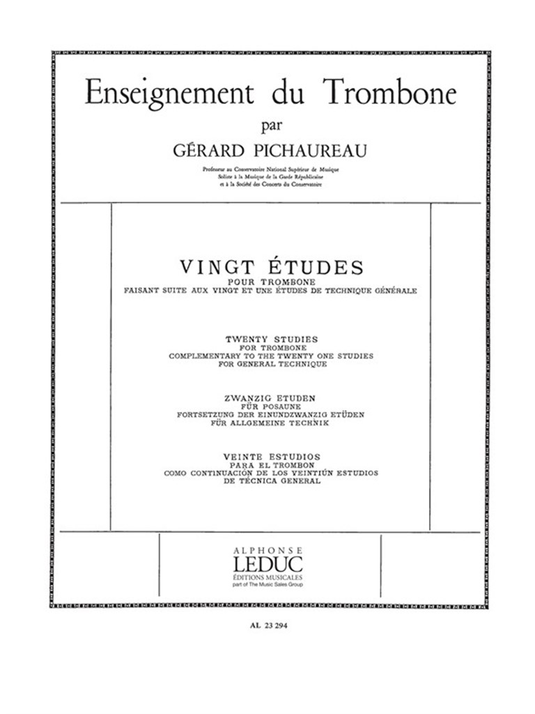 Claude Pichaureau: 20 Etudes