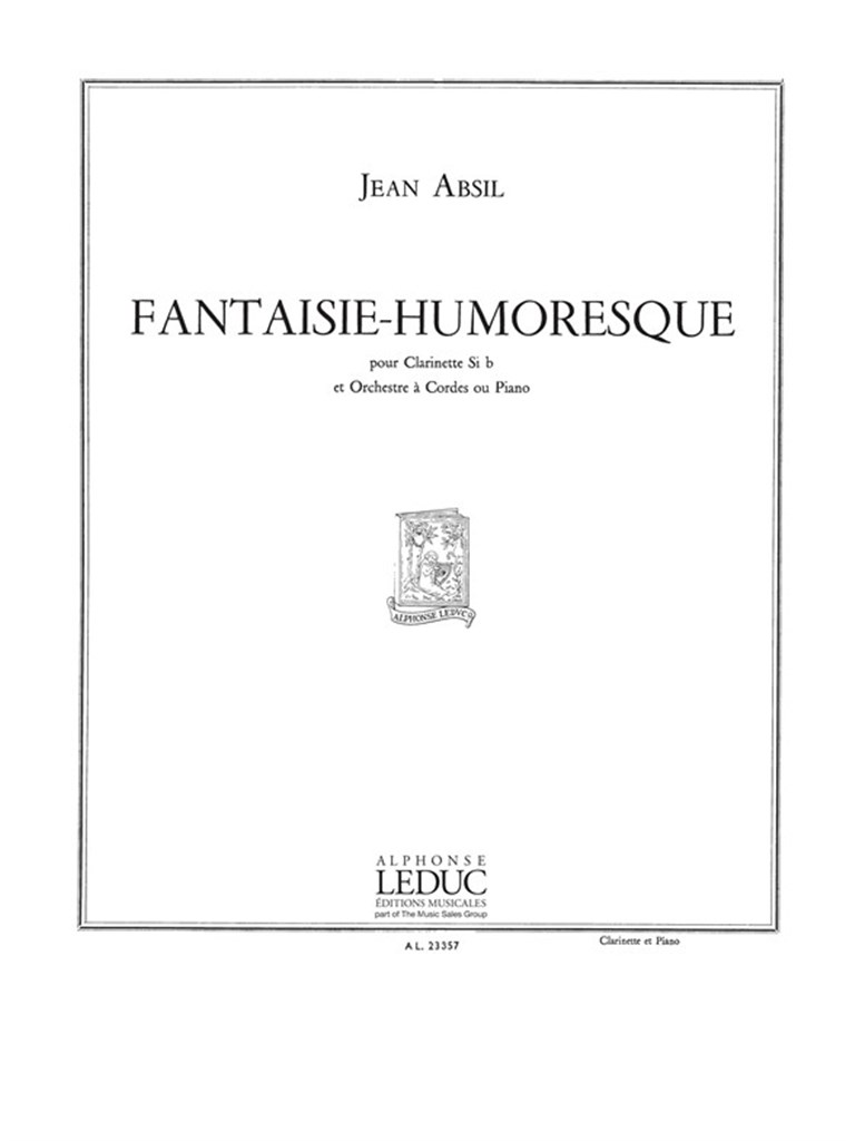 Fantaisie-Humoresque -Clar. Et