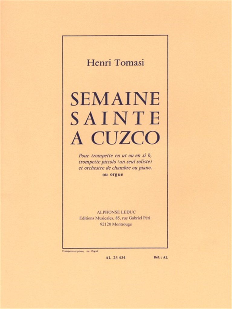 Semaine Sainte A Cuzco -Tromp.