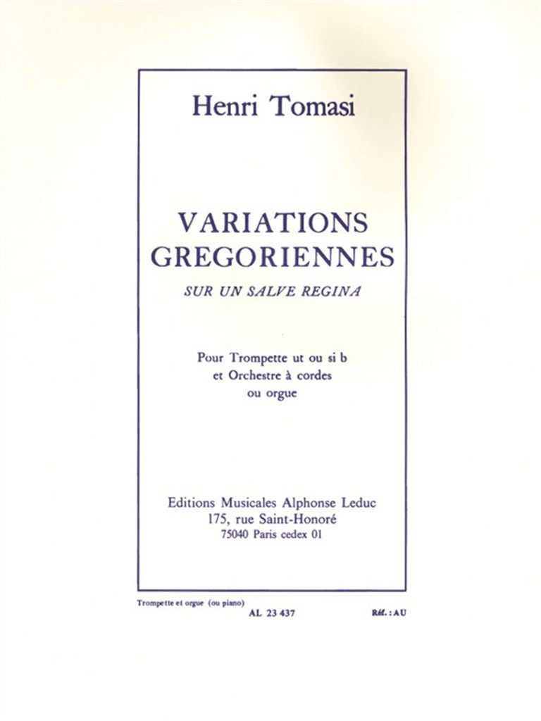 Variations Gregoriennes Sur Un Salve Regina