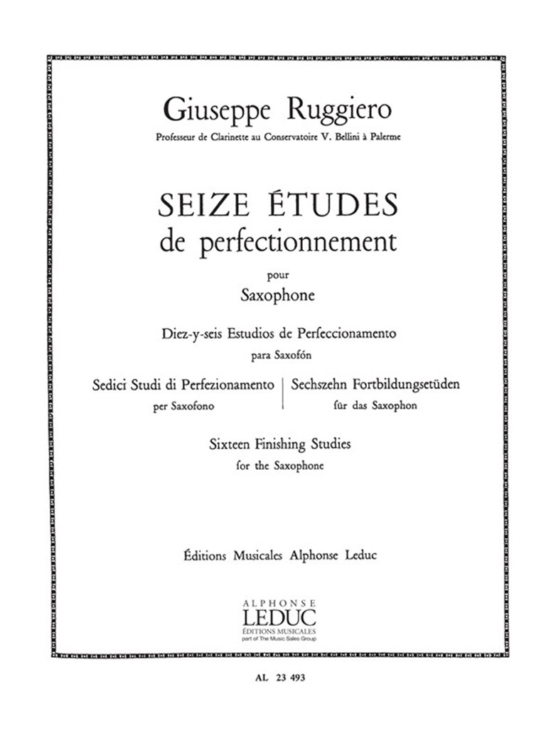 16 Etudes Perfectionnement