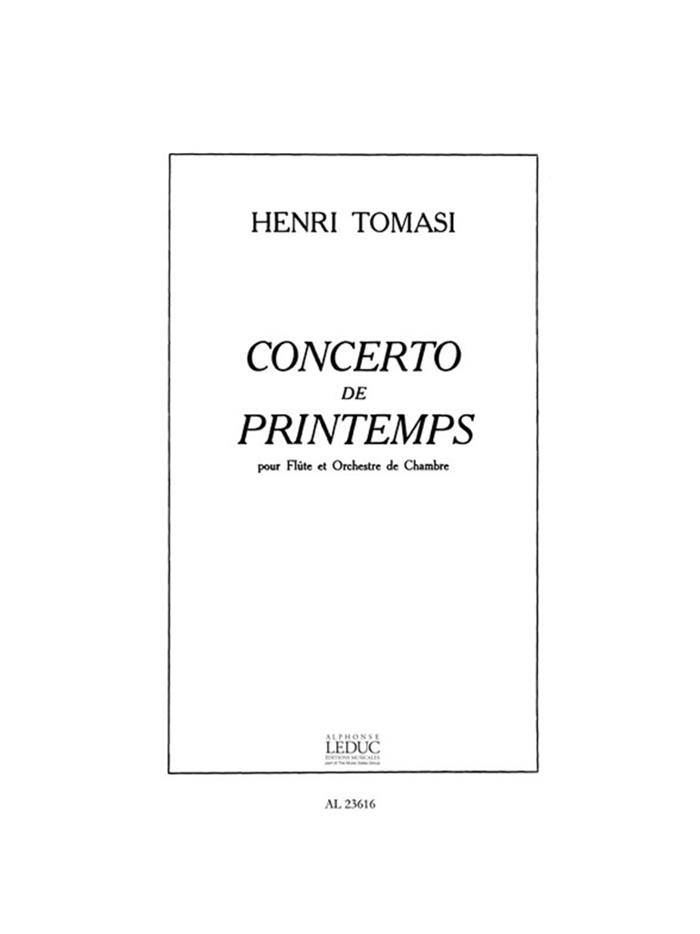 Concerto De Printemps (Flute