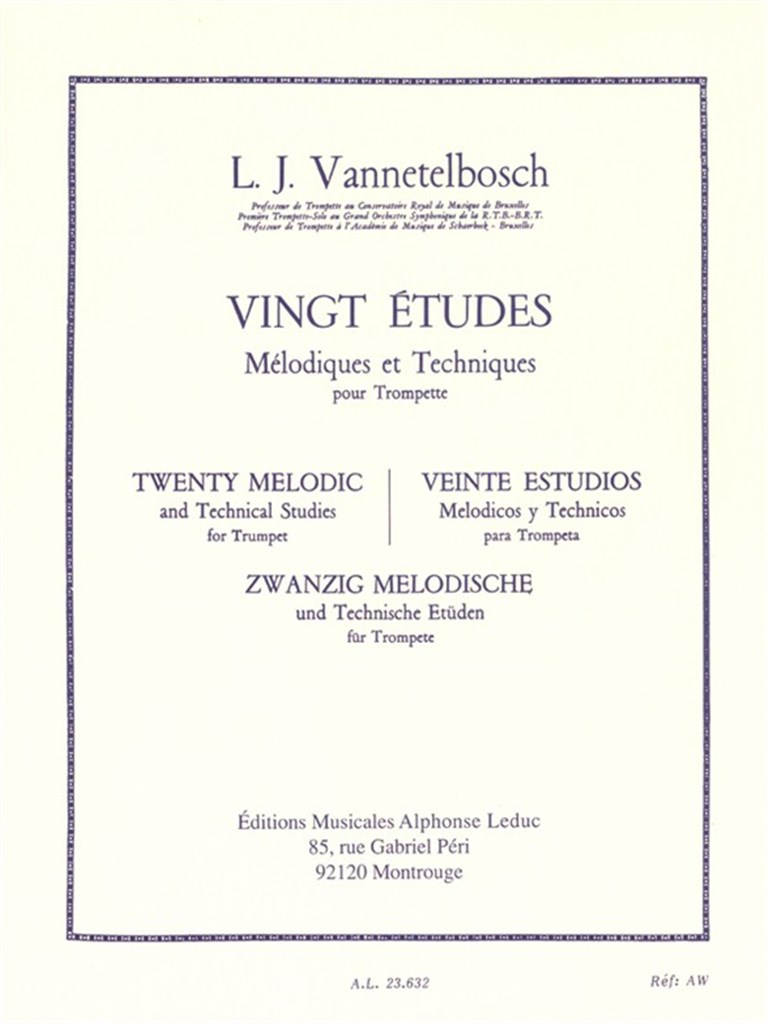Vingt Etudes Mélodiques et Techniques