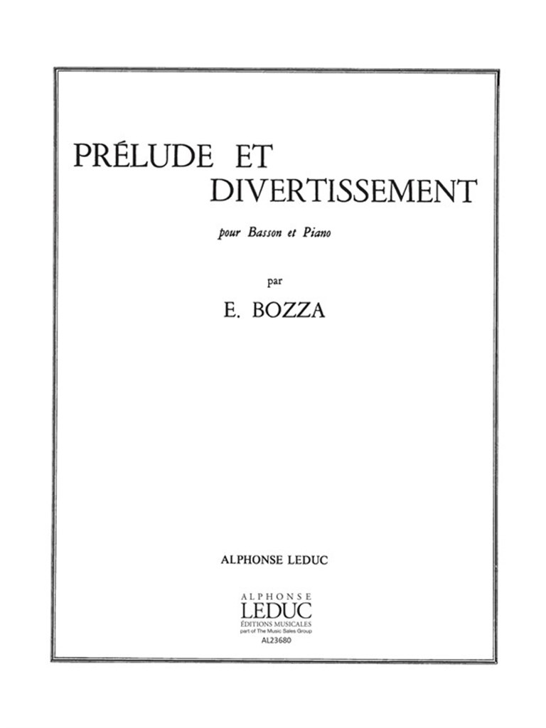 Prelude Et Divertissement