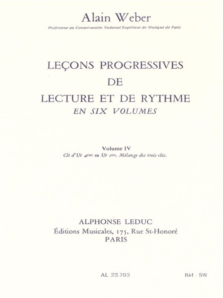 Progressive lessons of reading and rhythm - Vol. 4