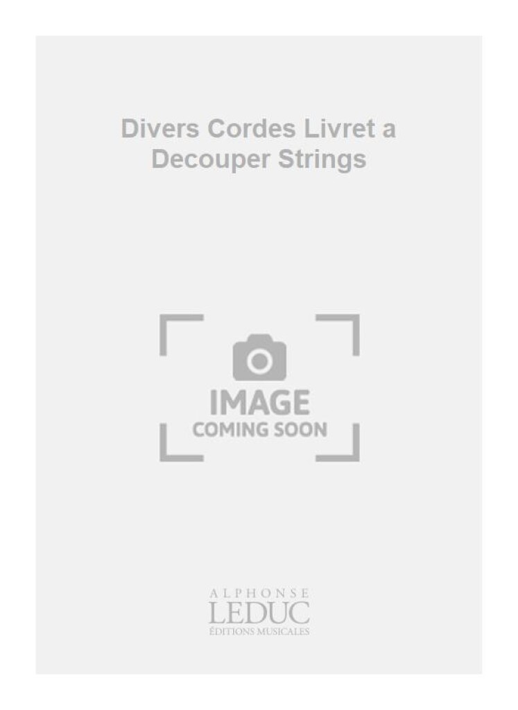 Divers Cordes Livret a Decouper Strings