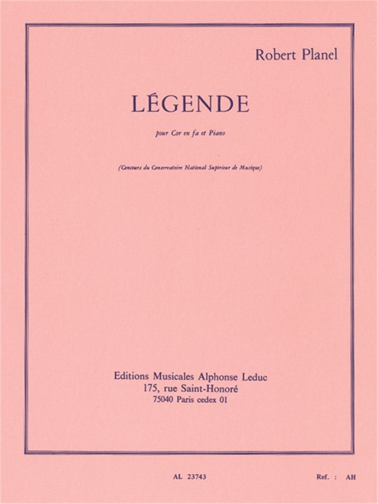 Legende Cor En Fa Et Piano