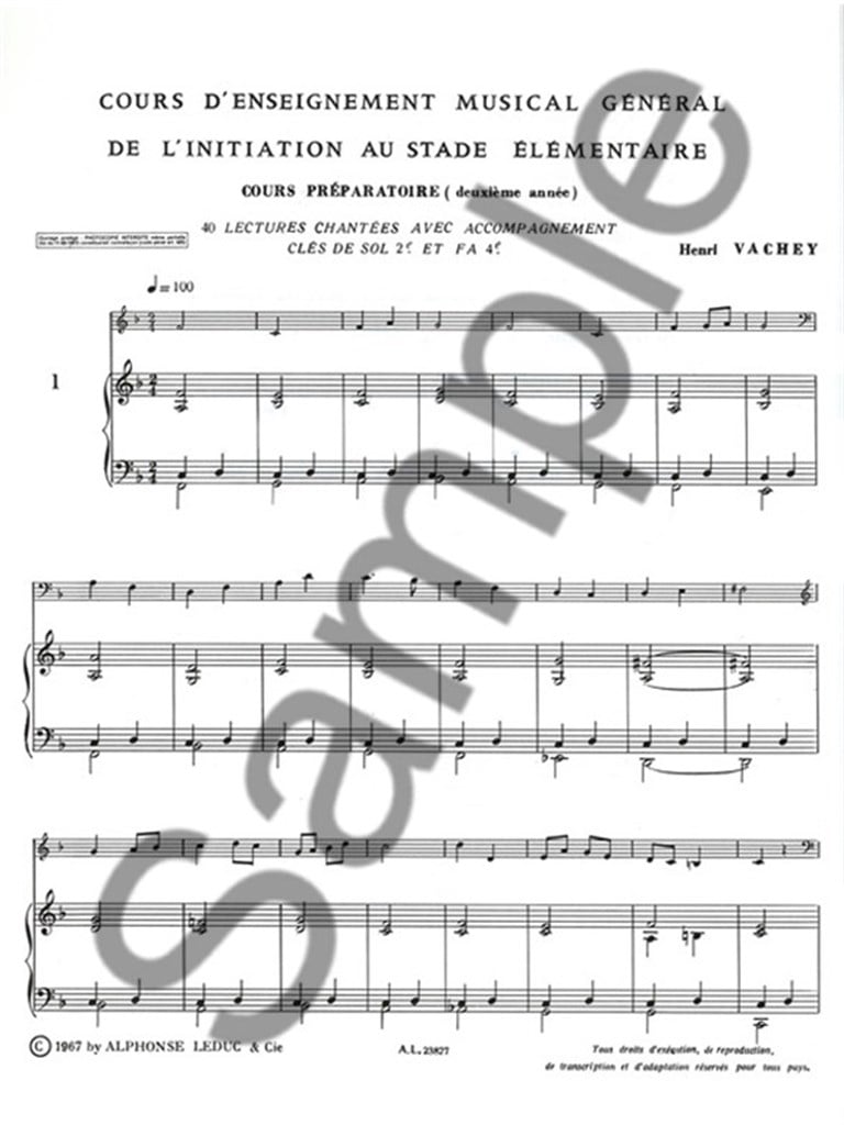 Vachey Cours Enseight Musical General