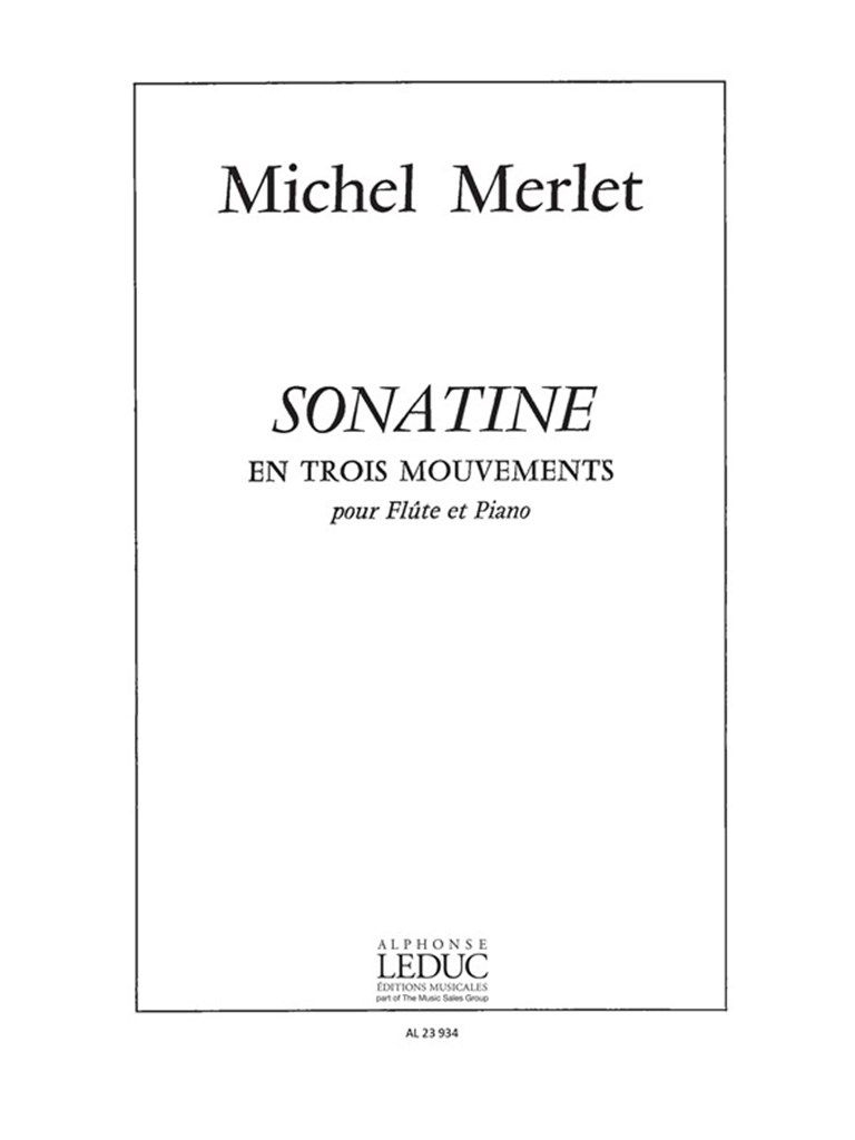 Sonatine En 3 Mouvements