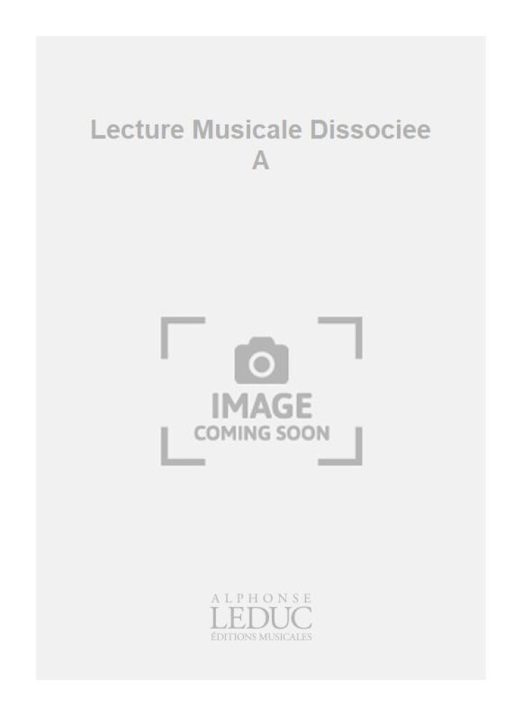 Lecture Musicale Dissociee A