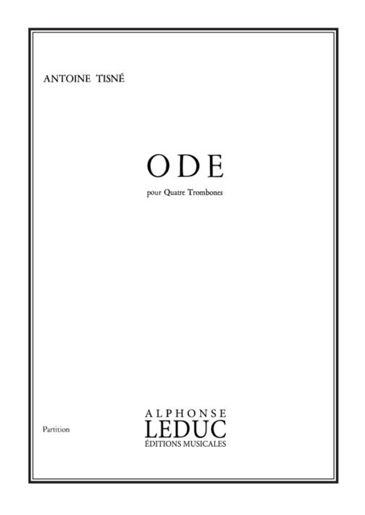 Tisne Ode 4 Trombones Performance Score