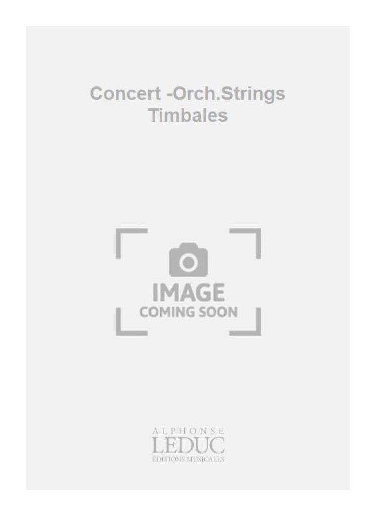 Concert -Orch.Strings Timbales