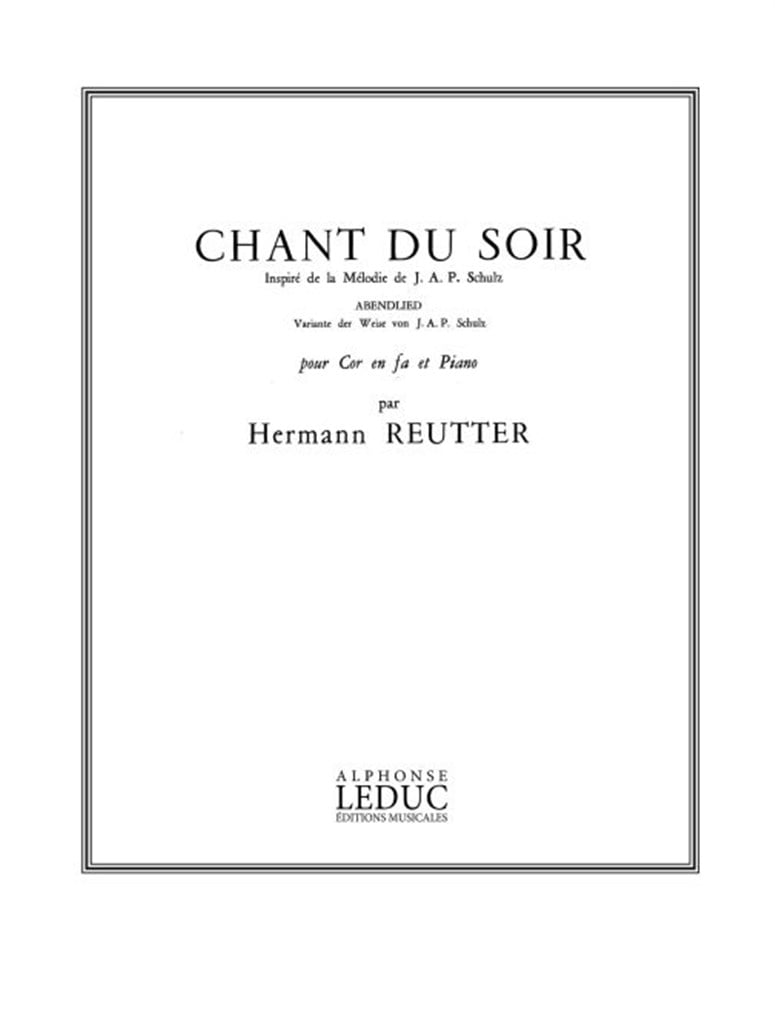 Chant Du Soir