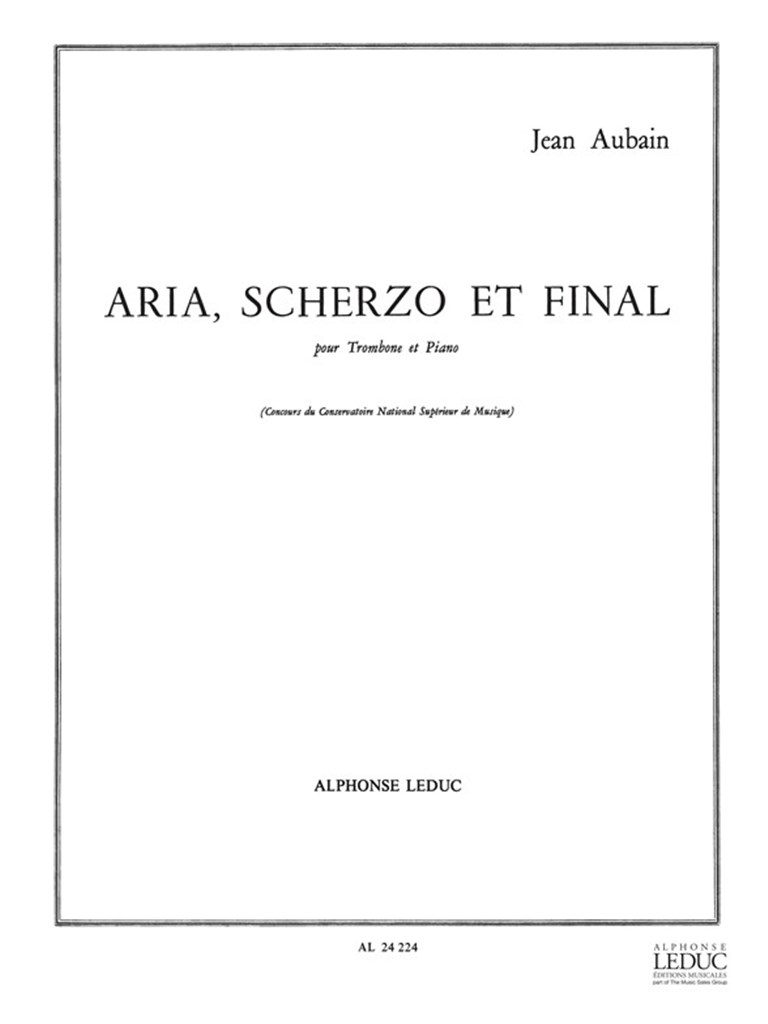 Aria, scherzo et Final