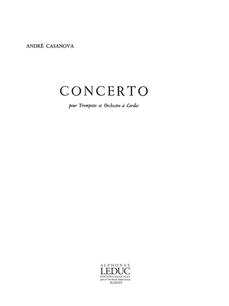 Concerto -Trompette Orchestre A Strings