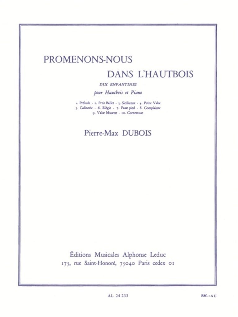 Promenons-Nous Dans L'Hautbois
