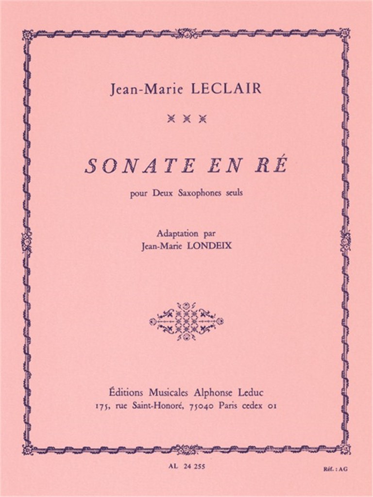 Sonate En Re