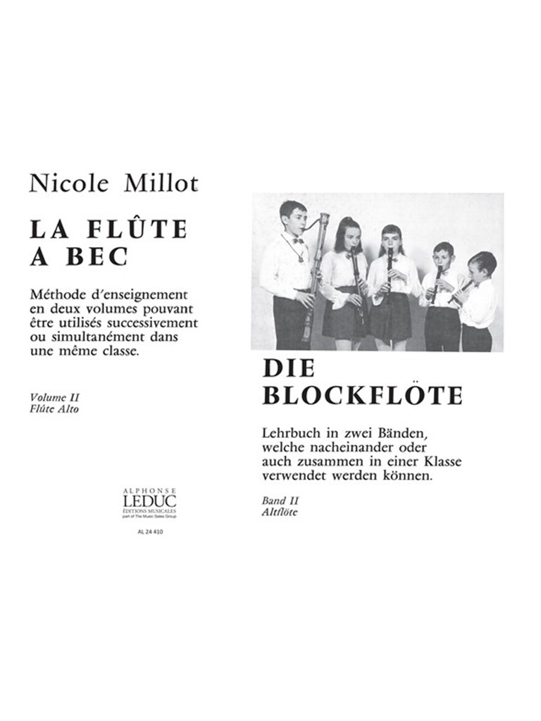 Nicole Millot: La Flûte a Bec Vol.2: Alto