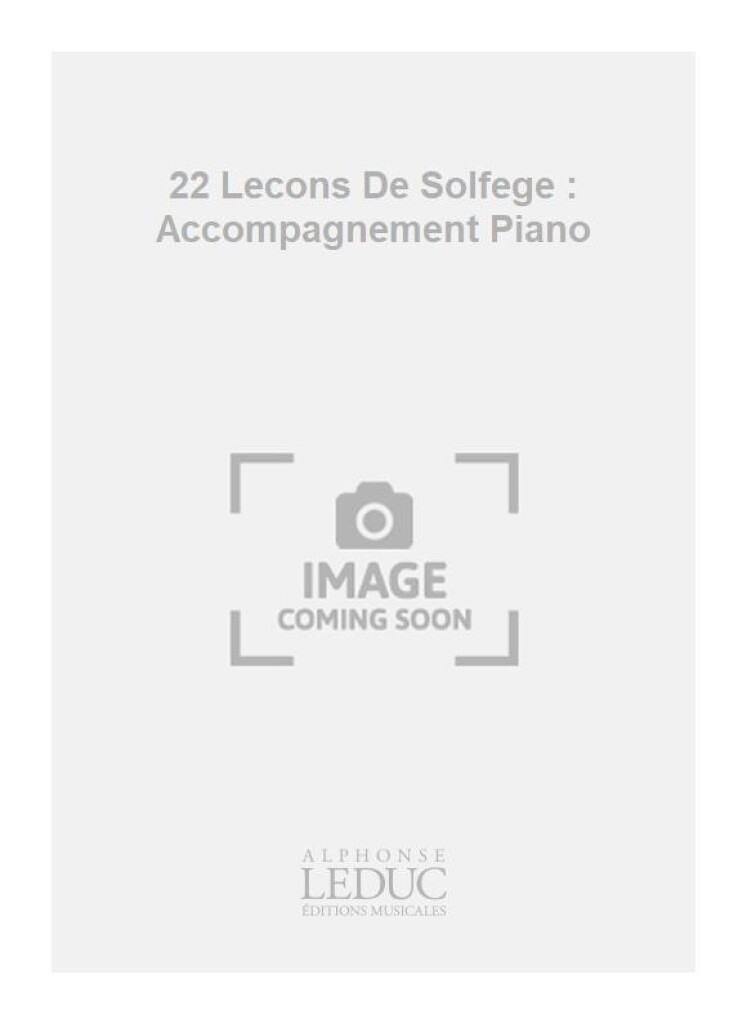 22 Lecons De Solfege 5 Cles Melangees Avec Acc.